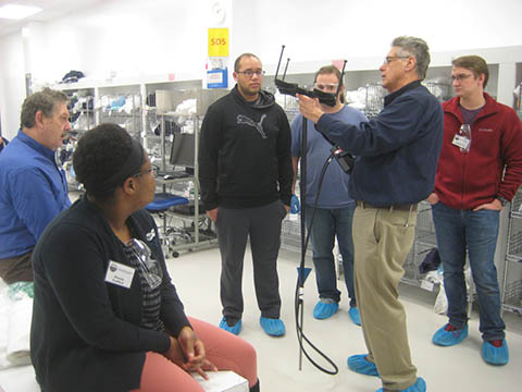 ralph kraft onsite with client team01 Cleanroom specialist Ralph Kraft with client team